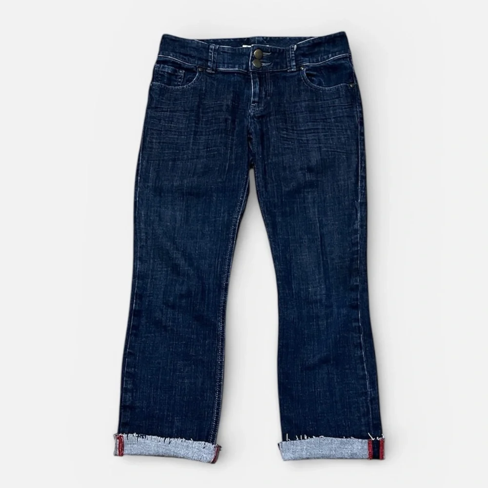 CAbi Dark Wash Lou Lou Slim Straight Jean Size 4 Style #201 - Picture 2 of 9